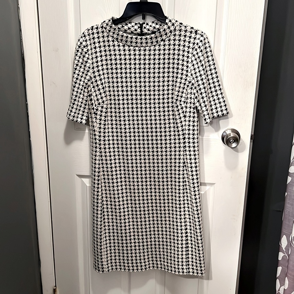 Black and white print Champs dress